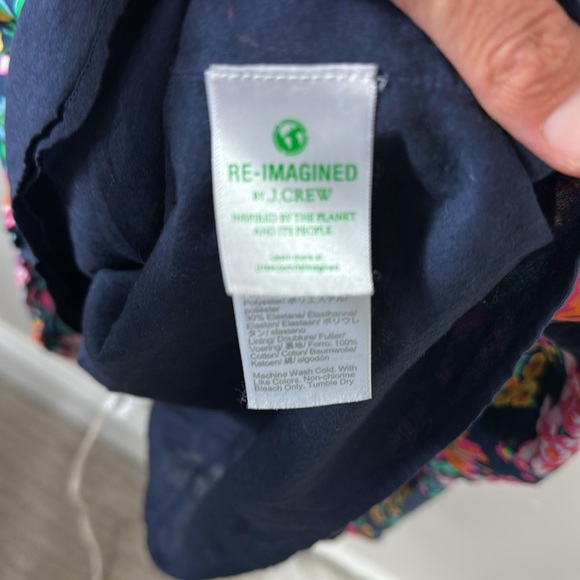 J. Crew Factory Floral Smocked Tiered Midi Dress XS - Picture 12 of 12